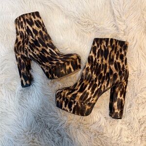 Vince Camuto Animal Print Booties